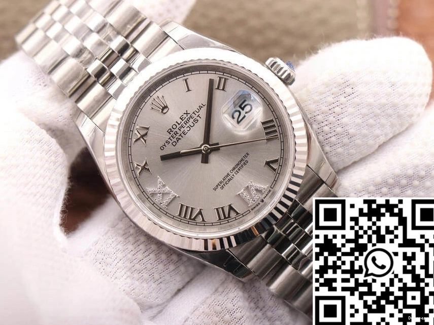 Factory Rolex EW Dial Datejust M126234-0029 Diamond Silver 1226